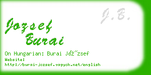 jozsef burai business card